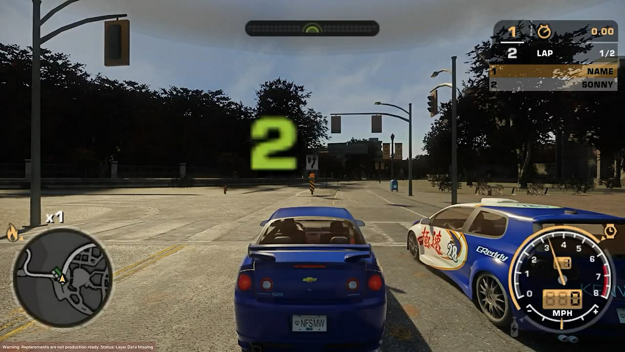 《極速快感9:最高通緝》路徑追蹤效果MOD 展示! 《極速快感9:最高通緝》路徑追蹤效果MOD 展示!