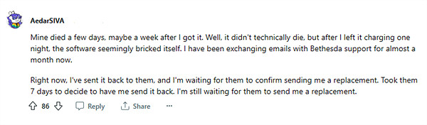 就這品質?玩家表示《星空》典藏版手表戴一個月就壞了