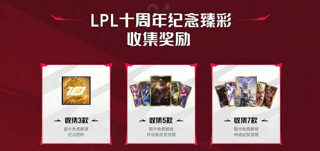 《英雄聯盟》lpl十周年答謝活動一覽