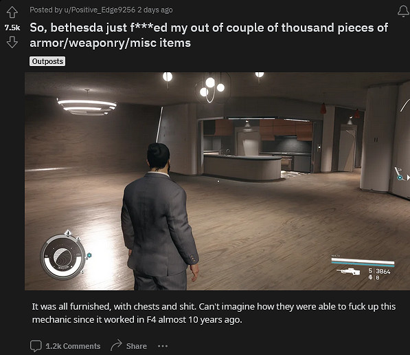 《星空》任務重置遊戲地圖 玩家物品全部刷新消失