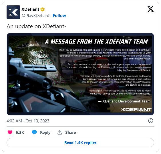 育碧免費FPS《不羈聯盟》官宣延期!新發布日期未定 育碧免費FPS《不羈聯盟》官宣延期!新發布日期未定