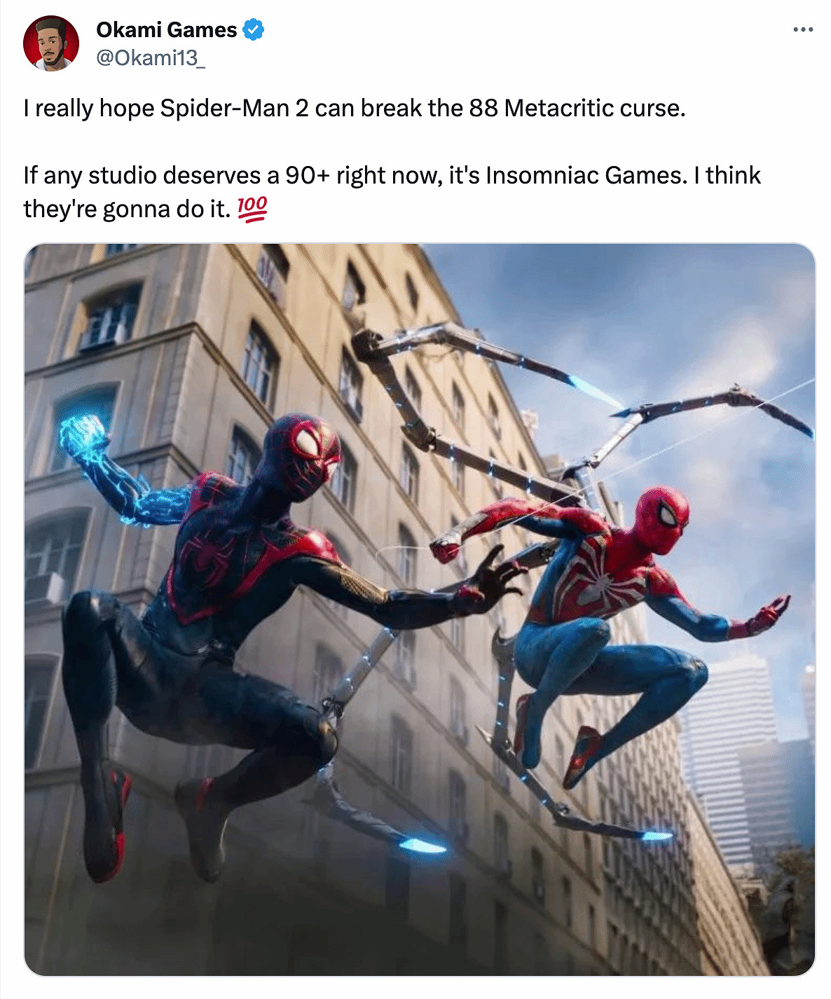 玩家期待《漫威蜘蛛人2》媒體評分突破90分:它值得! 玩家期待《漫威蜘蛛人2》媒體評分突破90分:它值得!