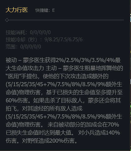《英雄聯盟》祖安狂人蒙多醫生技能加點推薦