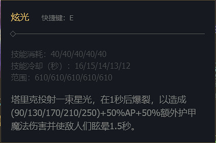 《英雄聯盟》瓦洛蘭之盾塔裡克技能加點推薦