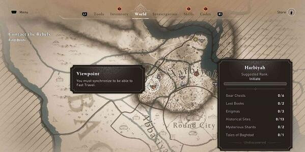 《刺客教條幻景》俯瞰點位置一覽 《刺客教條幻景》俯瞰點位置一覽