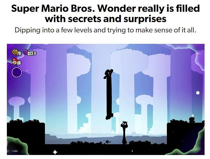 《超級瑪利歐：驚奇》媒體預覽收獲好評如潮：創意新奇