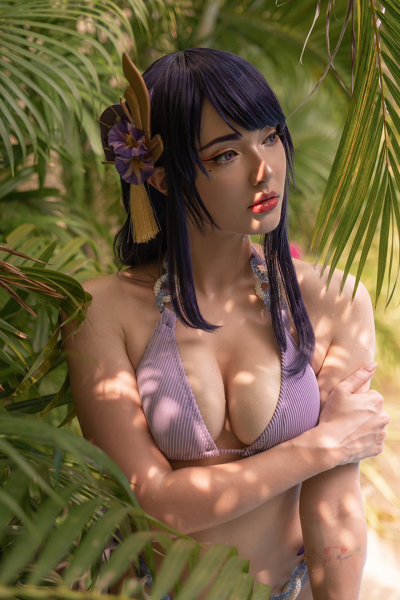 烏克蘭美女COS《柏德之門3》影心:半透長裙前凸後翹 烏克蘭美女COS《柏德之門3》影心:半透長裙前凸後翹