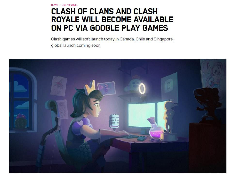 Supercell:《皇室戰爭》《部落衝突》將登陸PC Supercell:《皇室戰爭》《部落衝突》將登陸PC