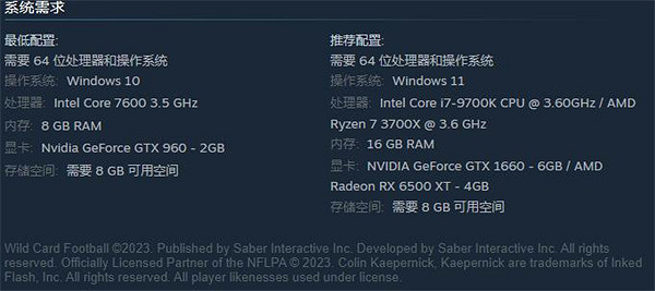 街機式橄欖球遊戲《Wild Card Football》現正式發售