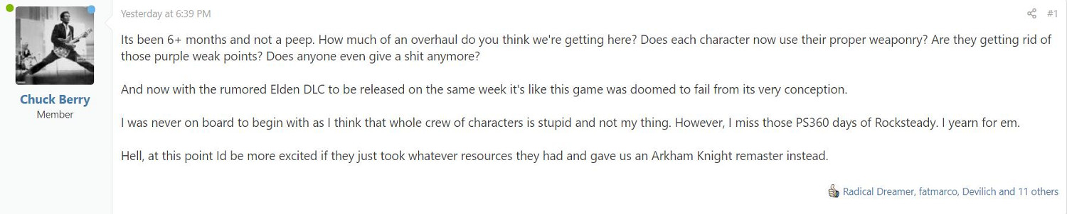 玩家為《自殺突擊隊》新遊戲感到擔憂:6個月沒動靜了! 玩家為《自殺突擊隊》新遊戲感到擔憂:6個月沒動靜了!