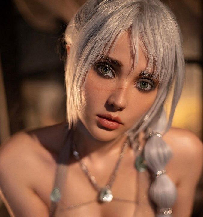 烏克蘭美女COS《柏德之門3》影心:半透長裙前凸後翹 烏克蘭美女COS《柏德之門3》影心:半透長裙前凸後翹