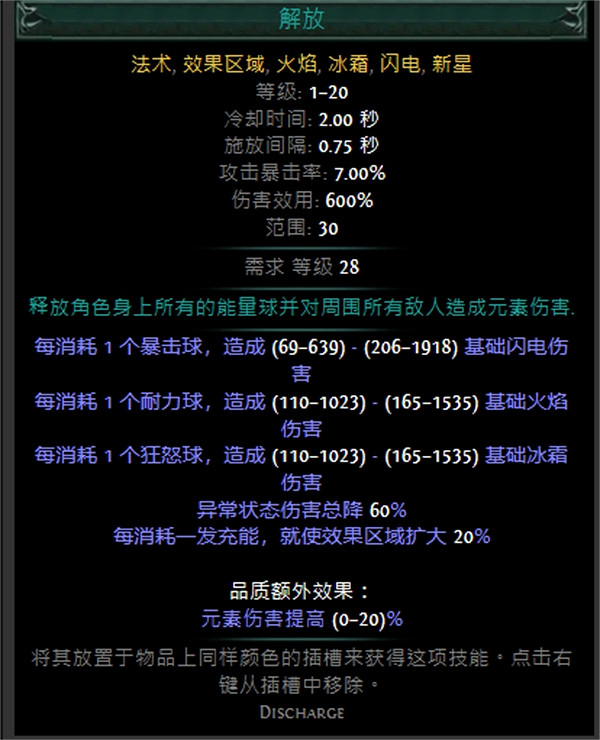 《流亡黯道》技能寶石大全