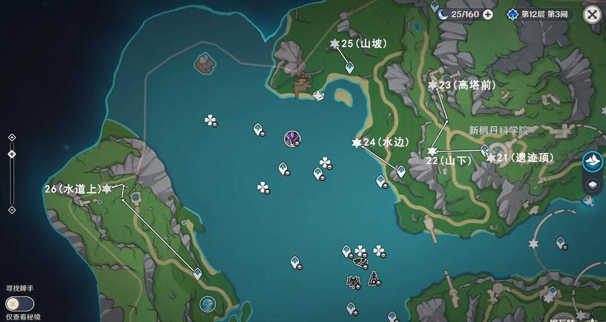 《原神》4.1楓丹學院全限時挑戰位置總覽