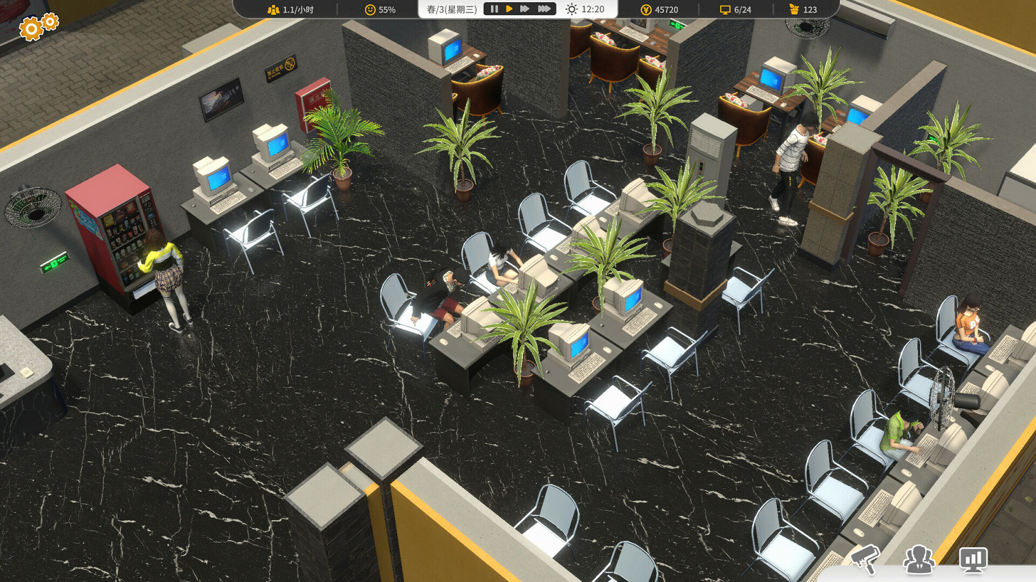 模擬經營+建造遊戲《網咖進化論》Steam頁面上線 發售日期待定