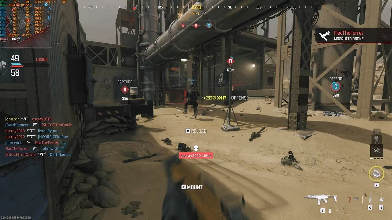 外媒測《決勝時刻:現代戰爭3》4090原生4K幀數表現