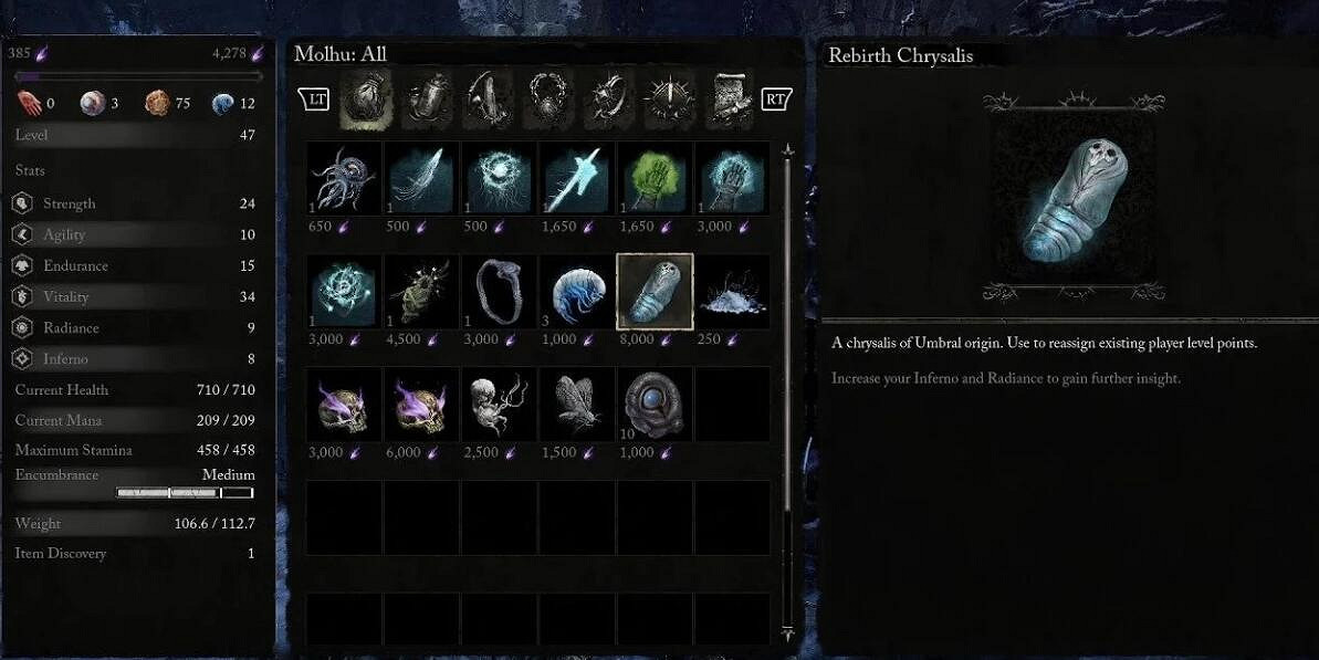 《墮落之主》怎麽洗屬性點？洗點方法介紹