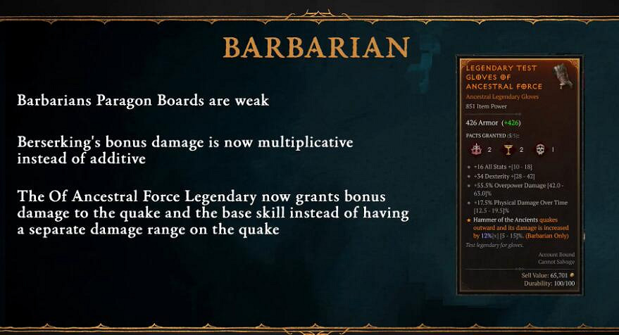 《暗黑破壞神4》1.2.1更新內容預覽 第二賽季有什麽改動