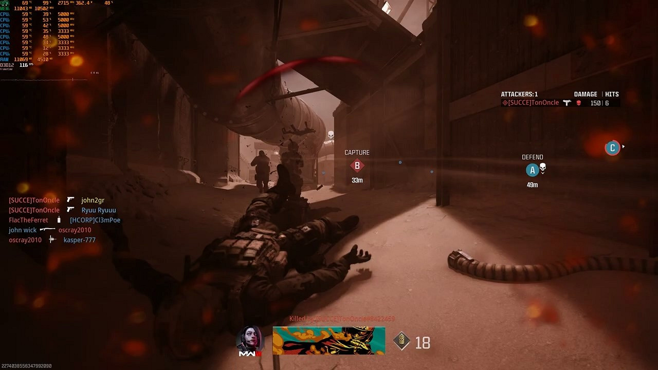 外媒測《決勝時刻:現代戰爭3》4090原生4K幀數表現