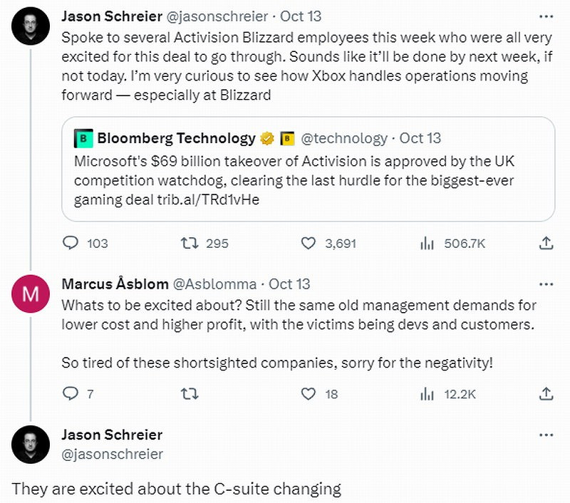 動視暴雪員工對收購完成表示興奮:終於換老闆了 動視暴雪員工對收購完成表示興奮:終於換老闆了