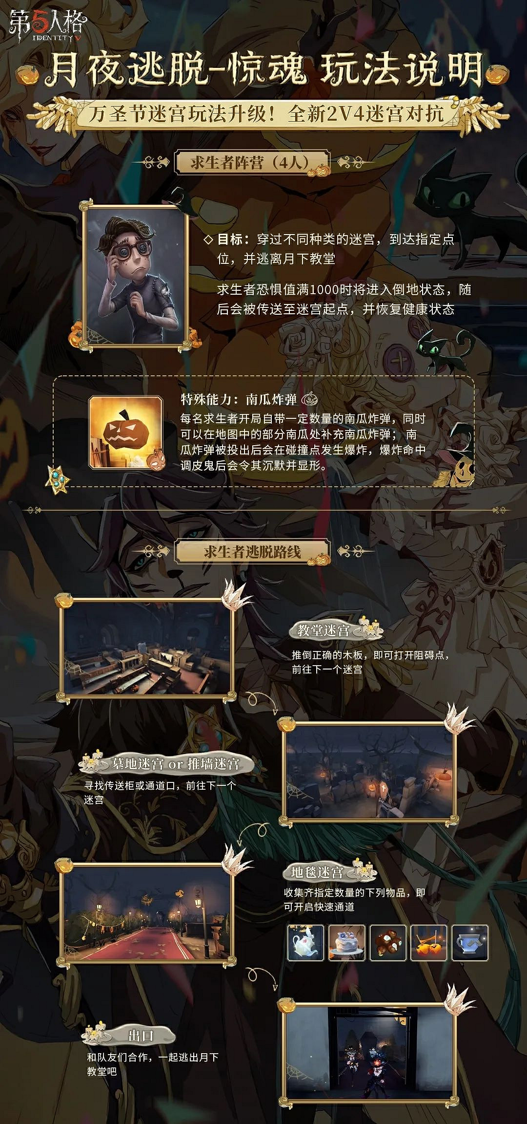 《第五人格》月夜逃脫驚魂玩法攻略 月夜逃脫驚魂怎麽玩 《第五人格》月夜逃脫驚魂玩法攻略 月夜逃脫驚魂怎麽玩