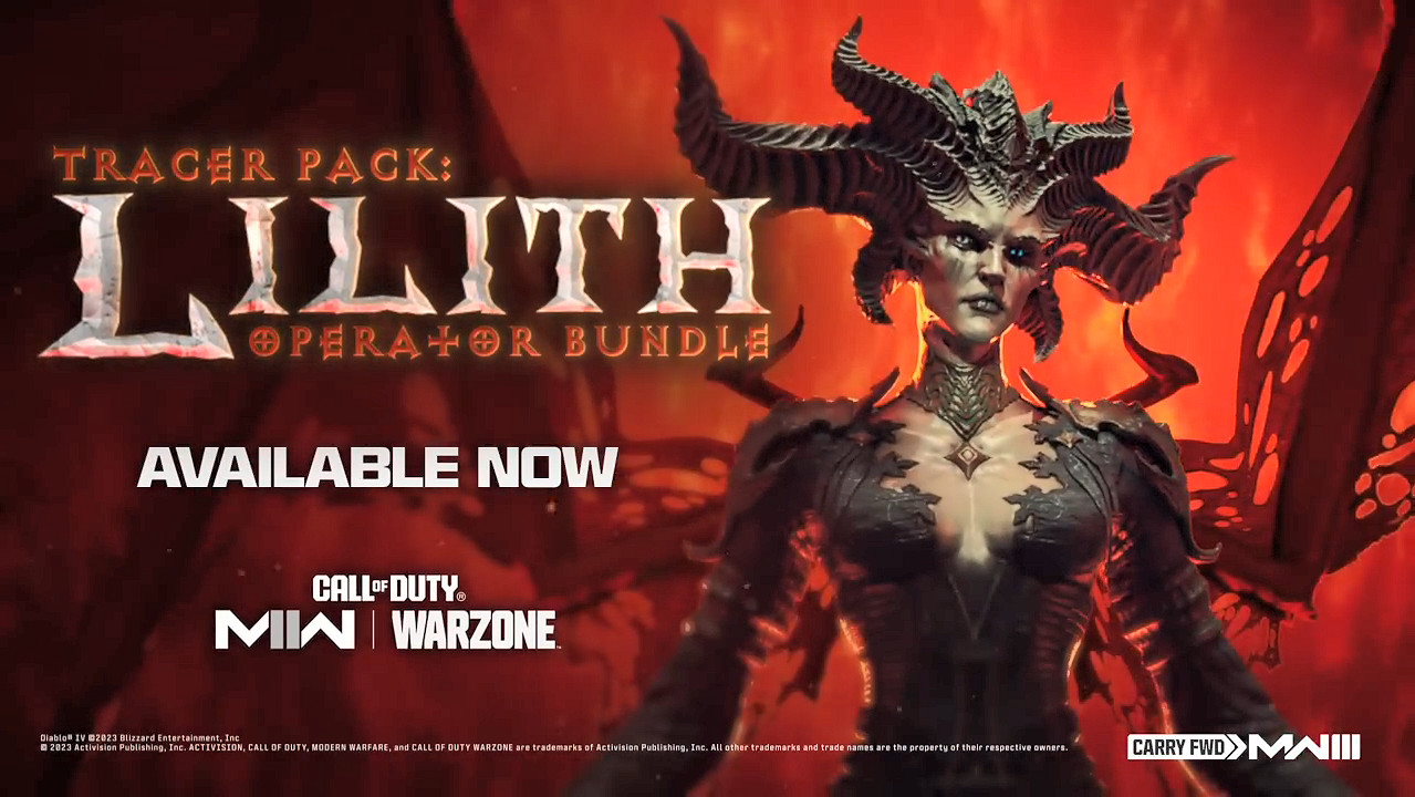 起猛了 莉莉絲拿槍了？《COD》連動《暗黑4》預告