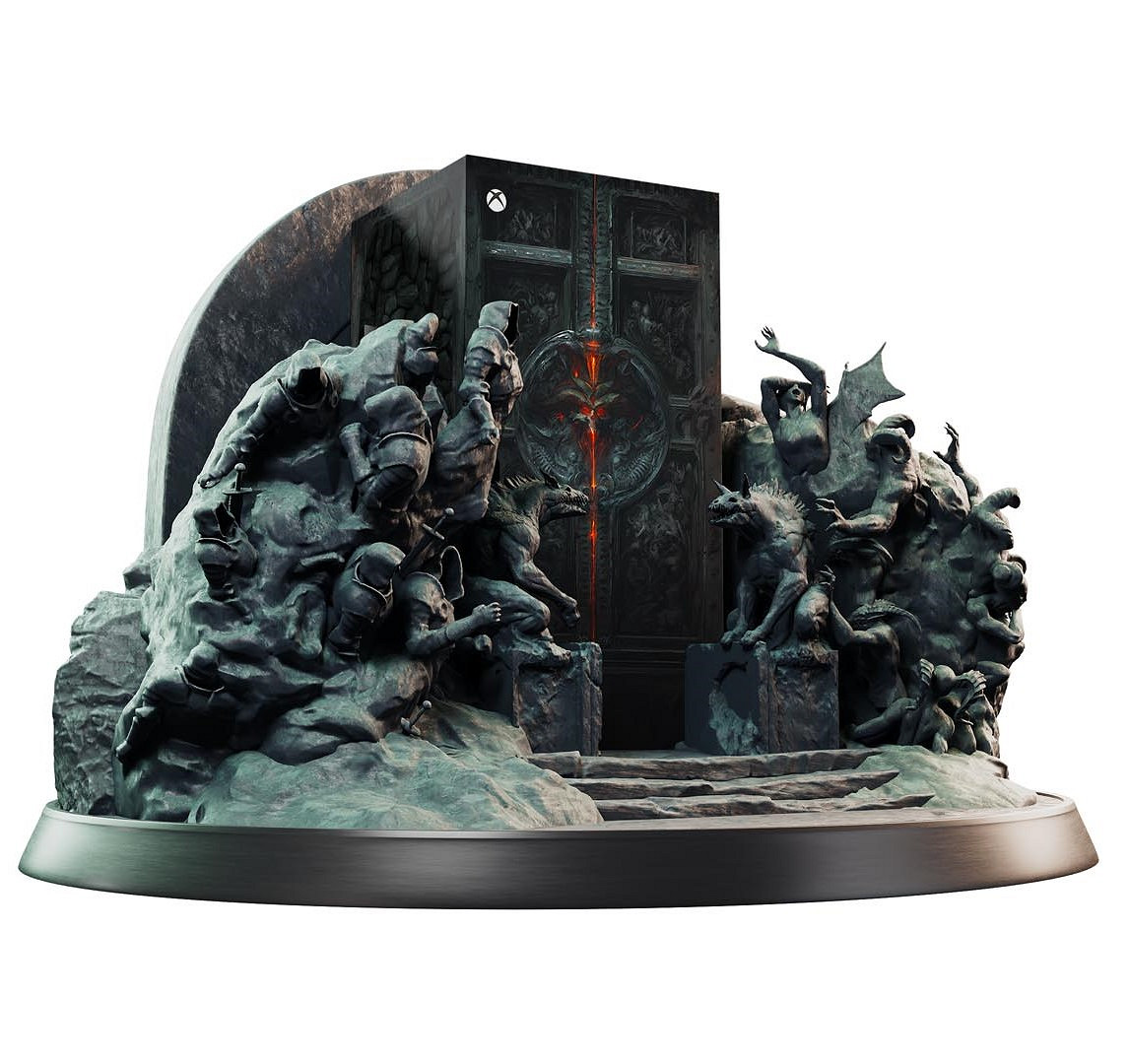 地獄之門造型帥炸！《暗黑4》主題官方定製XSX主機公布