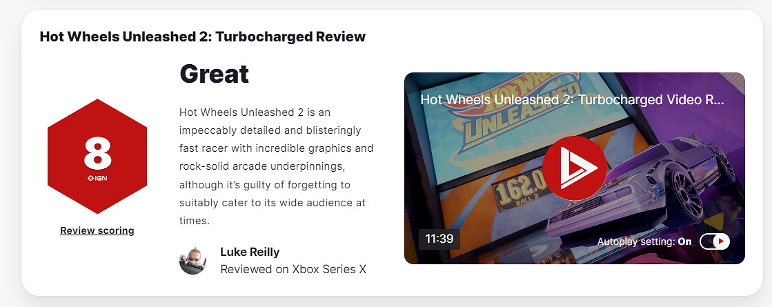 《風火輪釋放2》全球媒體評分解禁 M站均分78 IGN 8分