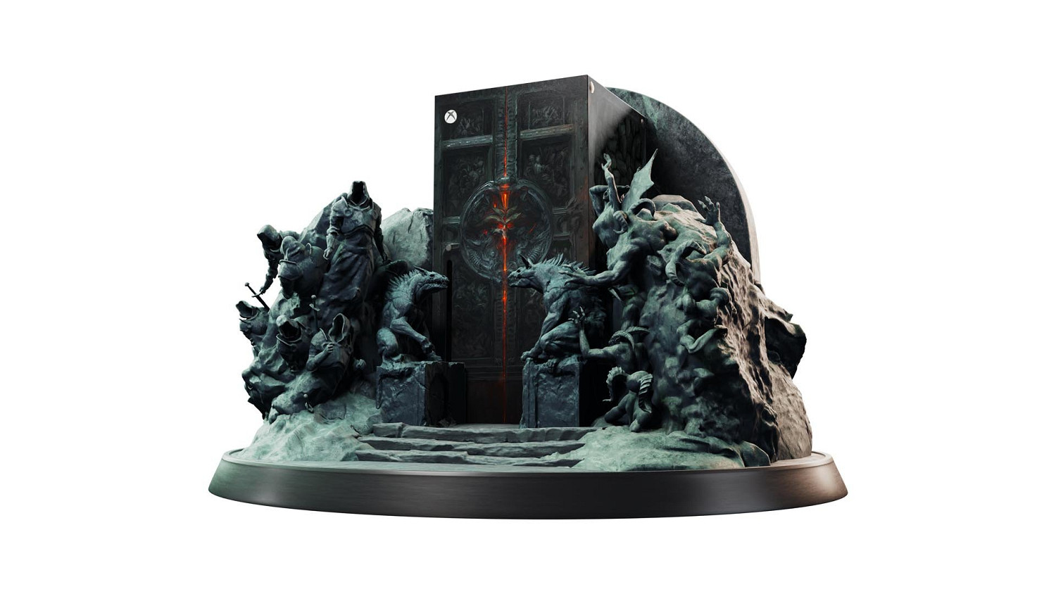 地獄之門造型帥炸！《暗黑4》主題官方定製XSX主機公布