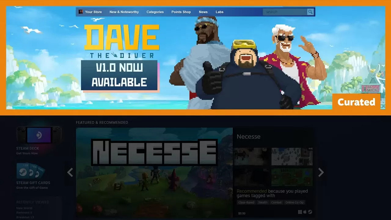 有錢也沒用！Steam介紹商店頁面曝光機制與推薦算法