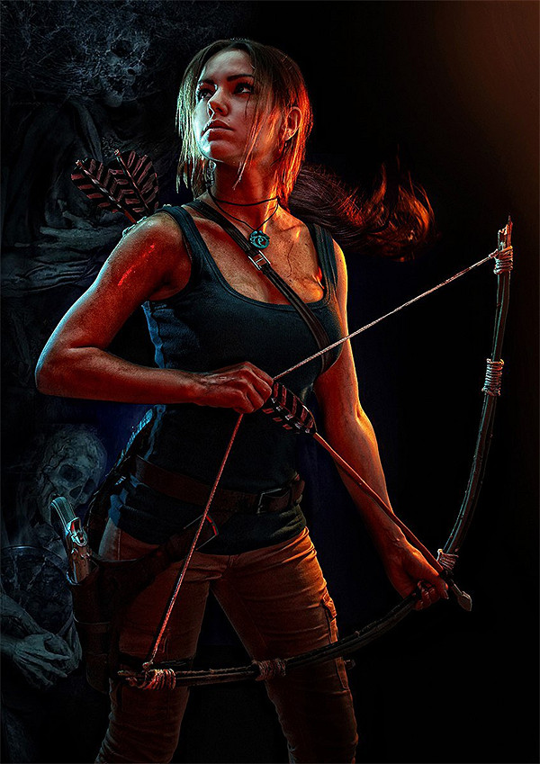 又大又閃的車燈太養眼！國外美女COS《古墓奇兵》勞拉