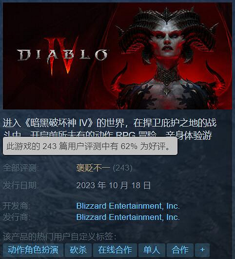 《暗黑破壞神4》Steam首發遇冷！線上人數慘不忍睹
