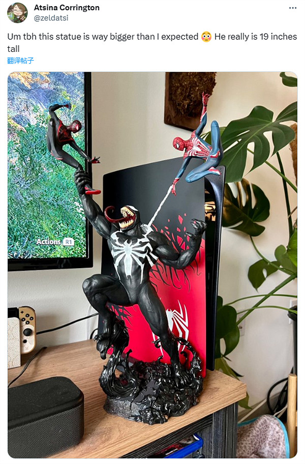 超震撼！《漫威蜘蛛人2》豪華版雕像曝光：比PS5還高
