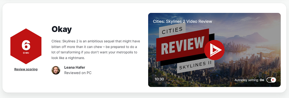 《大都會：天際2》評分出爐 MC均分77分：未來可期