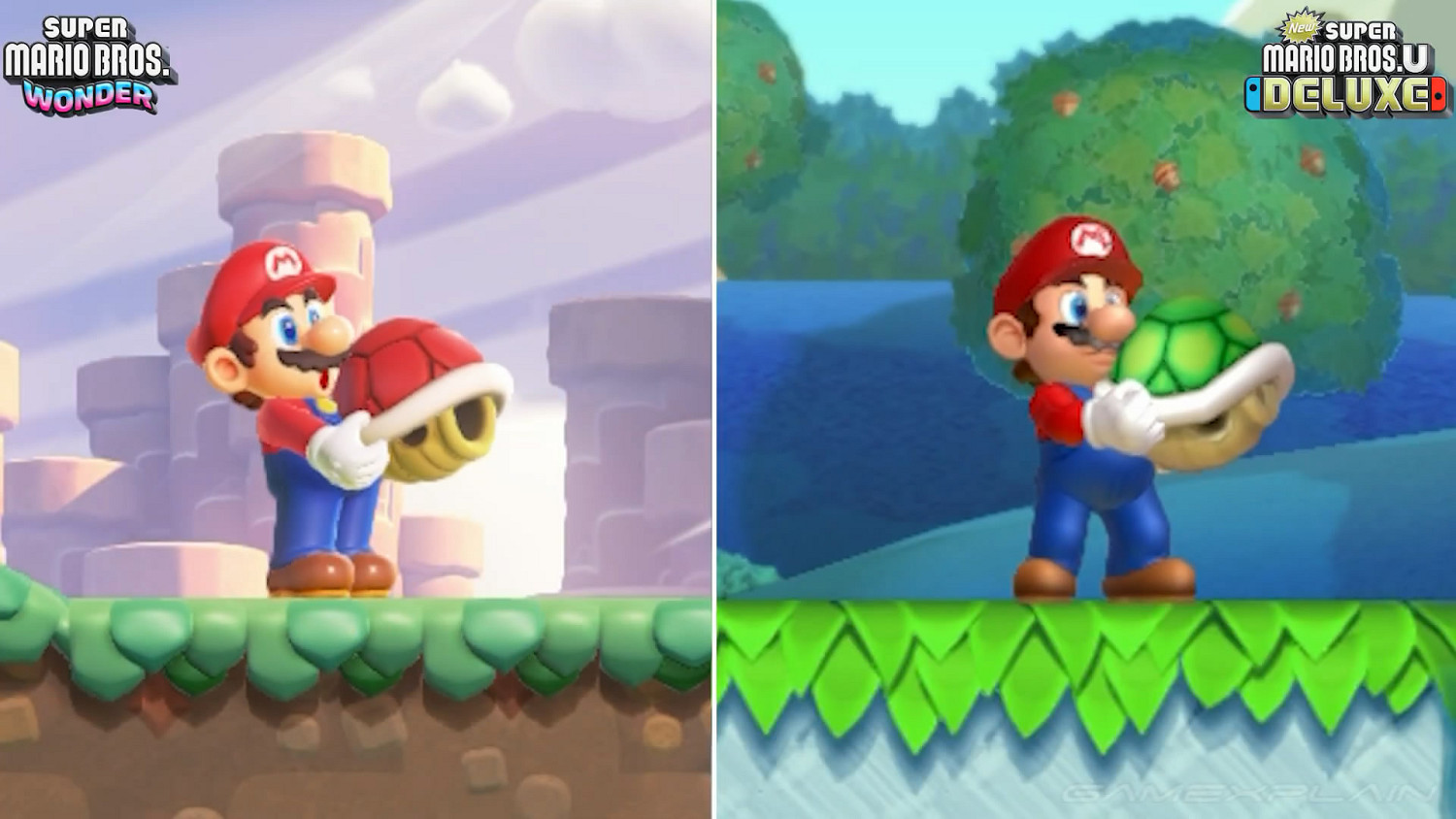 《超級瑪利歐兄弟驚奇》與另一款2D瑪利歐對比影像賞 《超級瑪利歐兄弟驚奇》與另一款2D瑪利歐對比影像賞