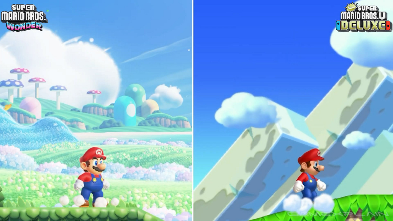 《超級瑪利歐兄弟驚奇》與另一款2D瑪利歐對比影像賞 《超級瑪利歐兄弟驚奇》與另一款2D瑪利歐對比影像賞