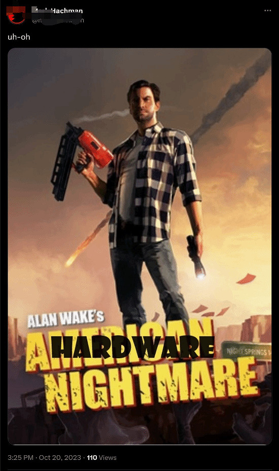 玩家吐槽《心靈殺手2》PC配置要求太高：玩不了玩不了