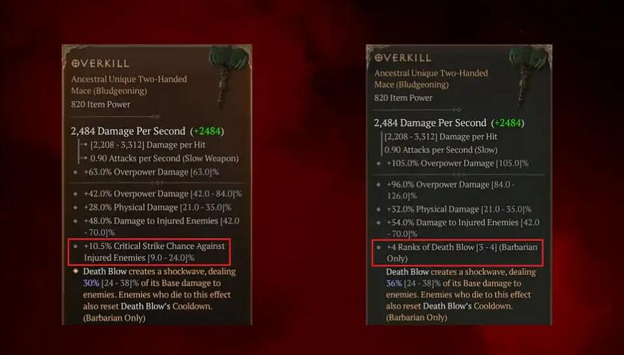 《暗黑破壞神4》新賽季暗金改動介紹