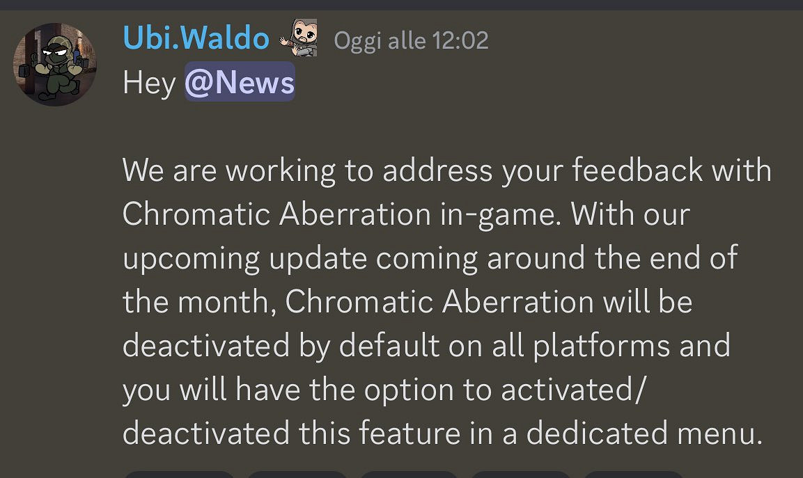 《刺客教條:幻景》將於10月底更新 增加色差開關選項 《刺客教條:幻景》將於10月底更新 增加色差開關選項