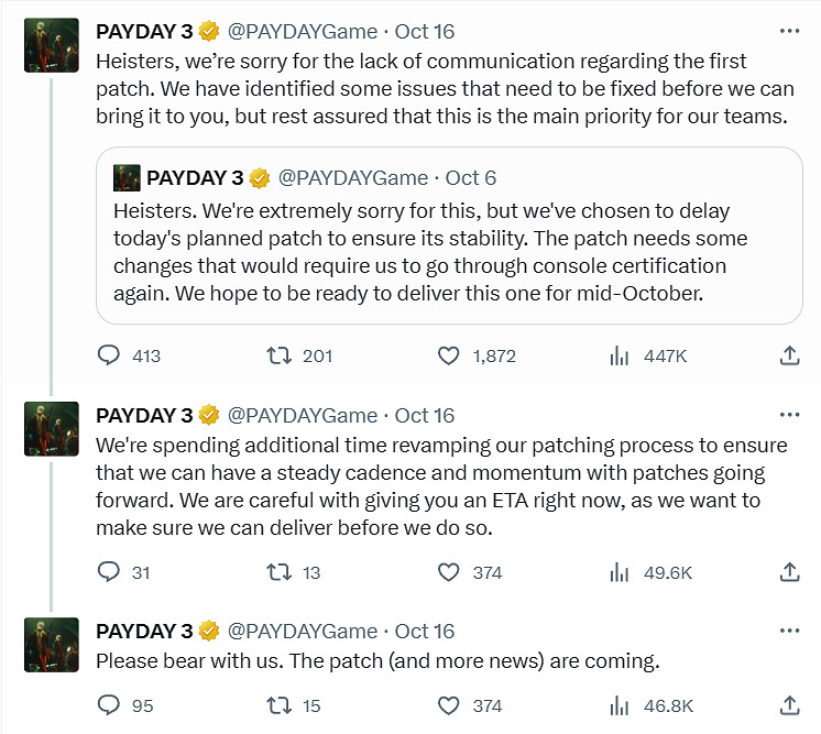 涼了！《劫薪日3》發售一個月Steam線上人數流失近94%