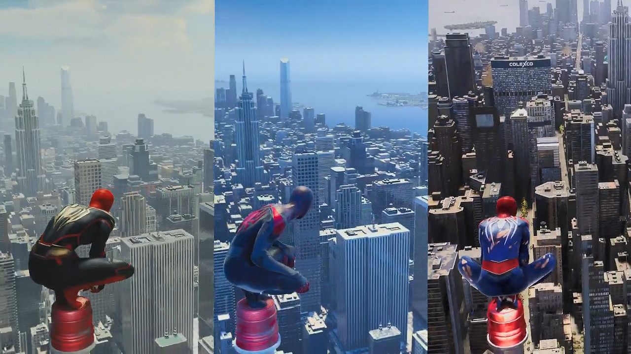 提升超明顯！《漫威蜘蛛人2》系列三作對比展示