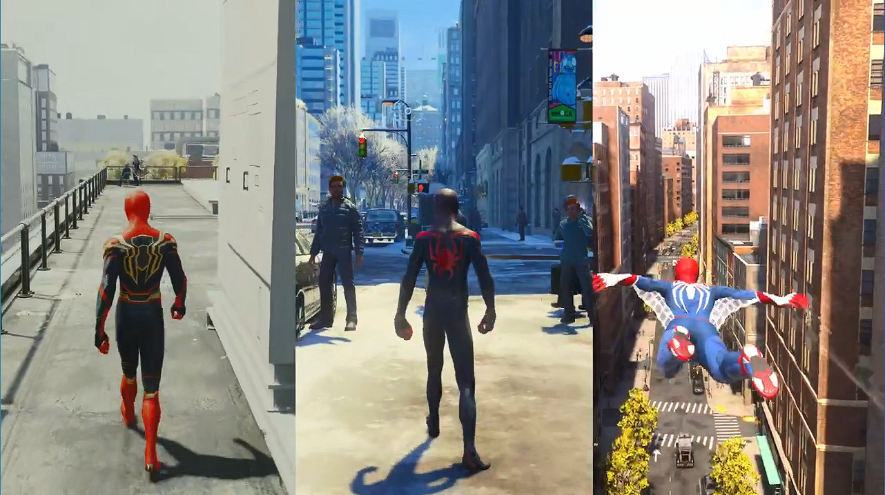 提升超明顯！《漫威蜘蛛人2》系列三作對比展示
