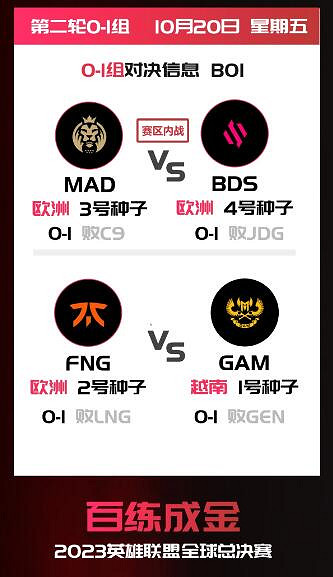 《lol》S13瑞士輪第二輪對陣名單一覽