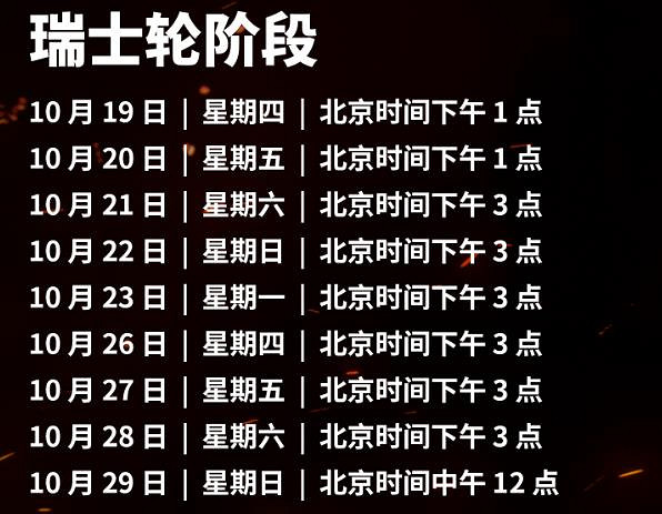 《英雄聯盟》S13全球總決賽瑞士輪時間介紹