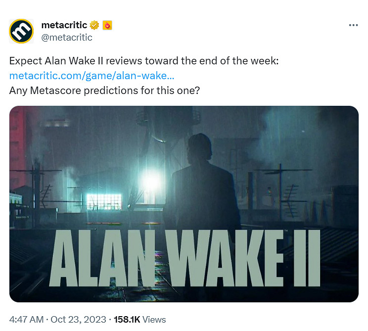 玩家對《心靈殺手2》媒體均分猜測：80-90分占多半！