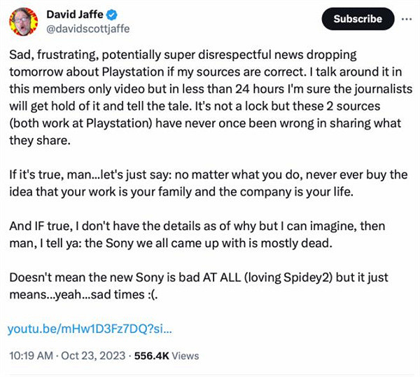 《戰神》之父爆料索尼產品開發副總Connie Booth離職