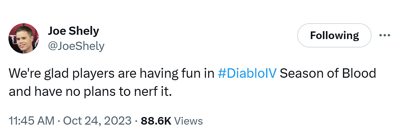 《暗黑4》有救啦?遊戲總監確認第二賽季不會有削弱! 《暗黑4》有救啦?遊戲總監確認第二賽季不會有削弱!