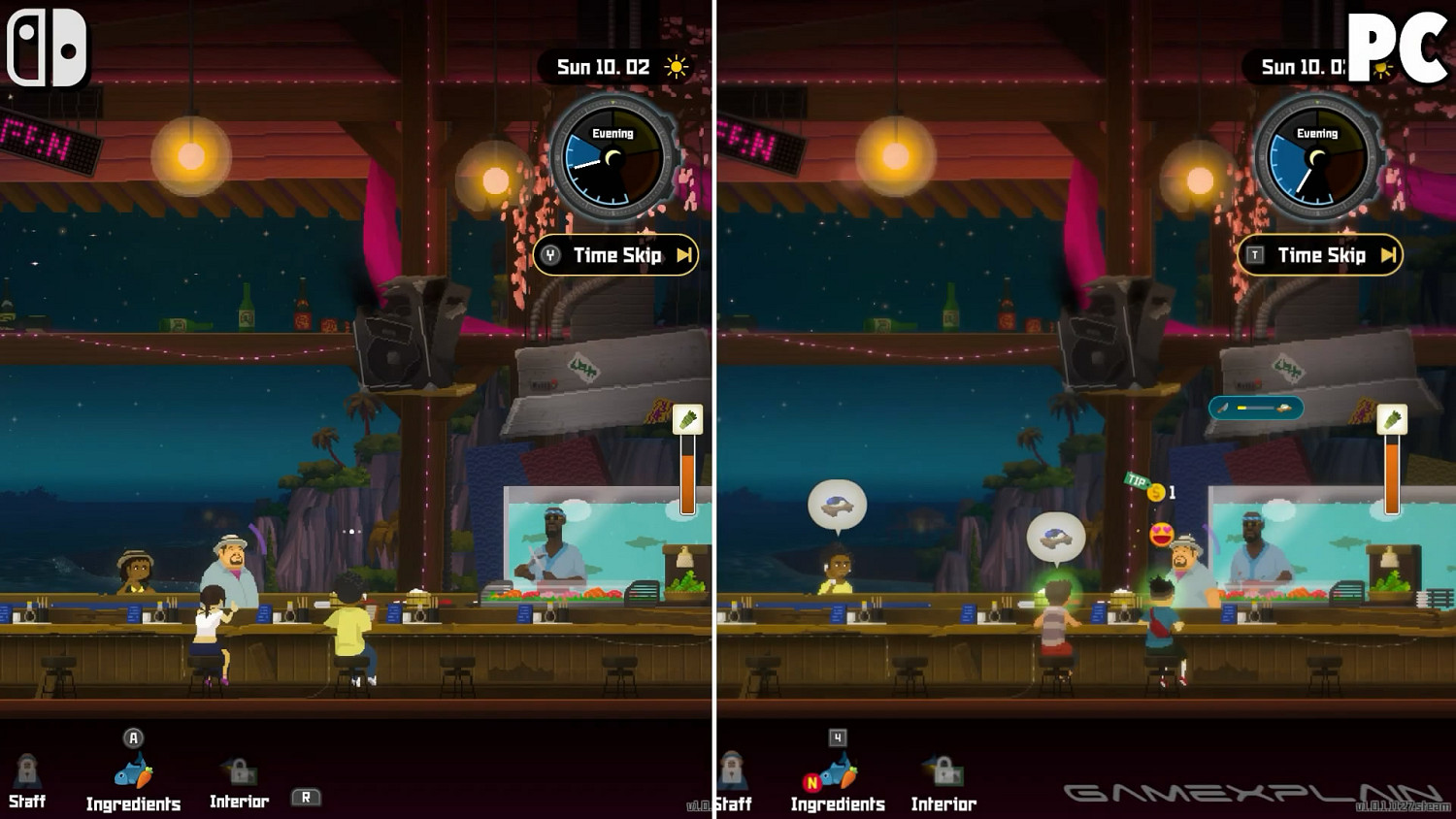 《潛水員戴夫》Switch/Steam版畫面對比影像公布！