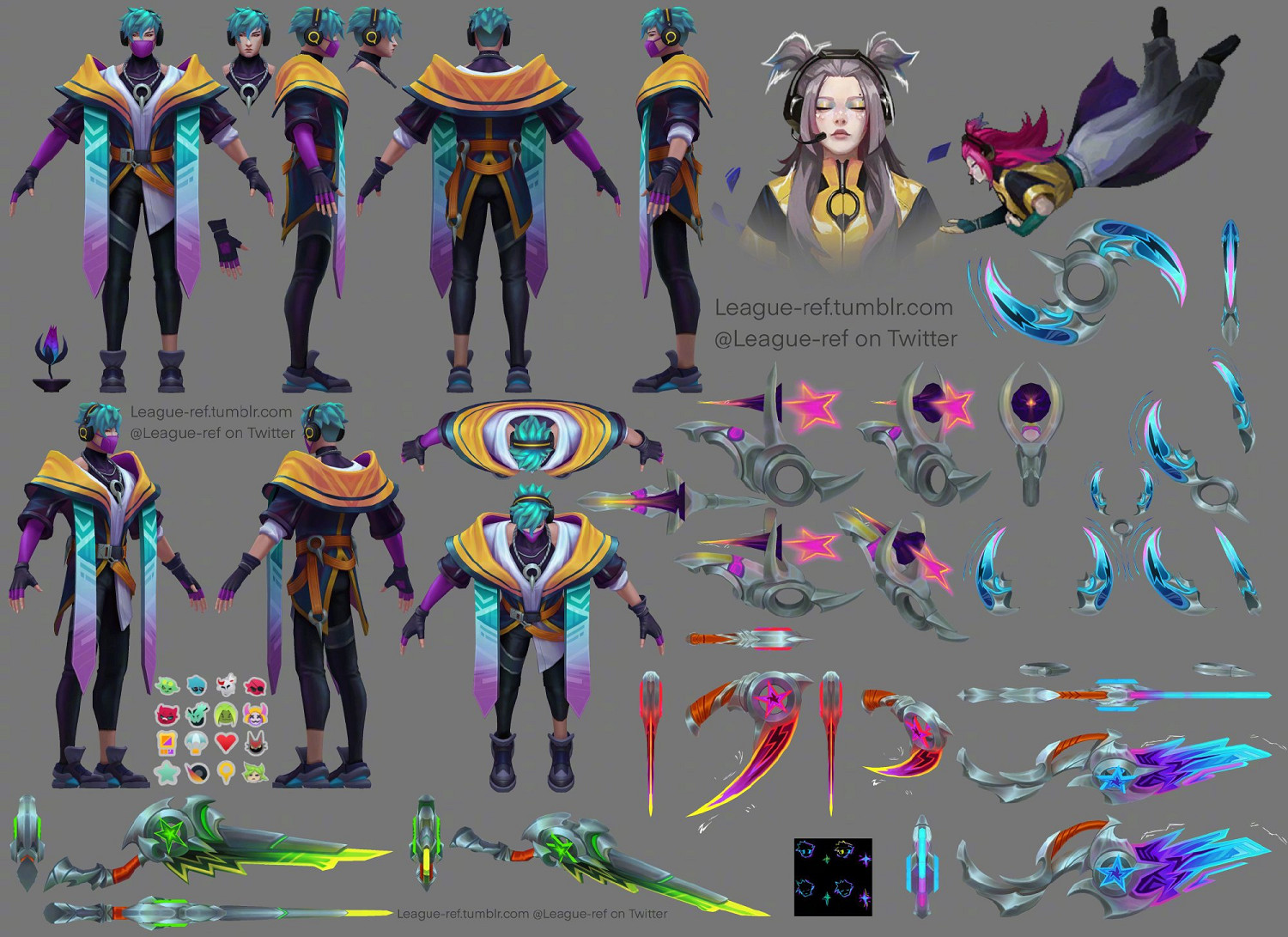 《英雄聯盟》全新男團“心之鋼”皮膚建模圖公開！