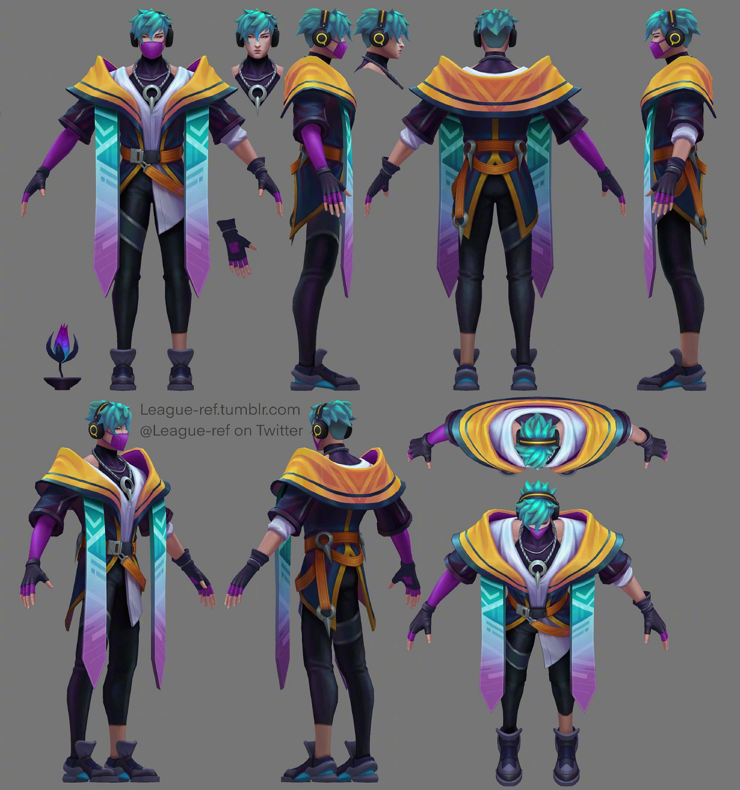 《英雄聯盟》全新男團“心之鋼”皮膚建模圖公開！