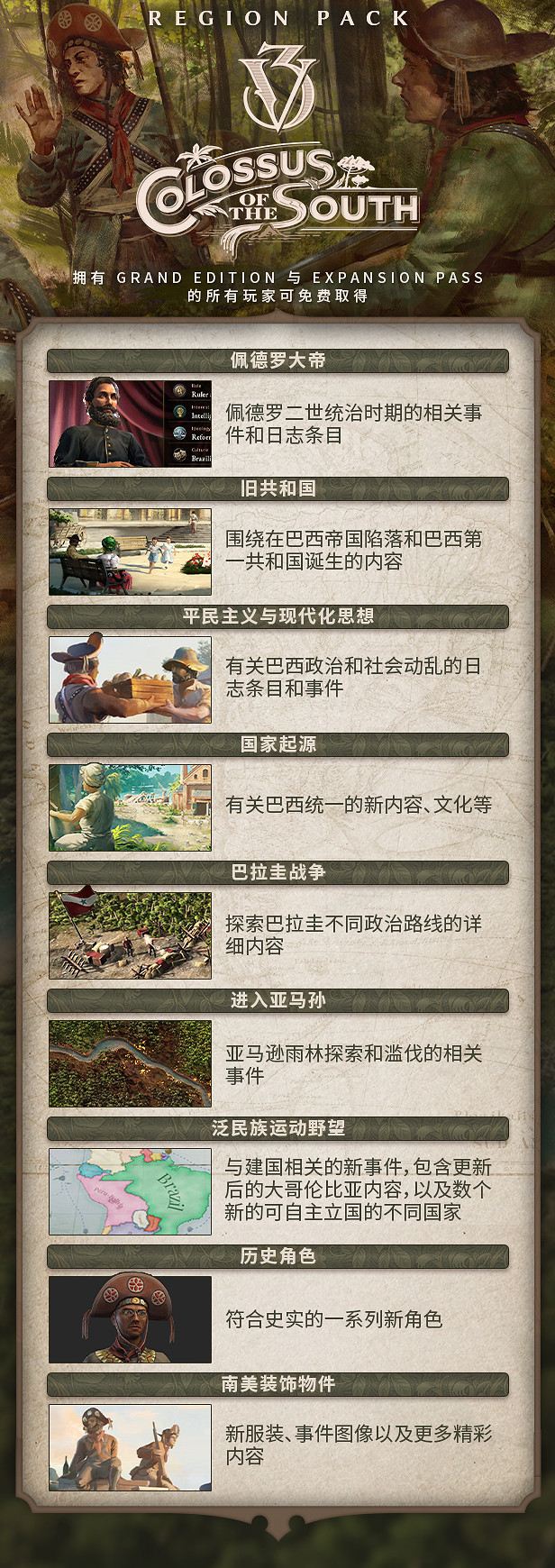 《維多利亞3》新DLC“Colossus of the South”公布 11月14日發售